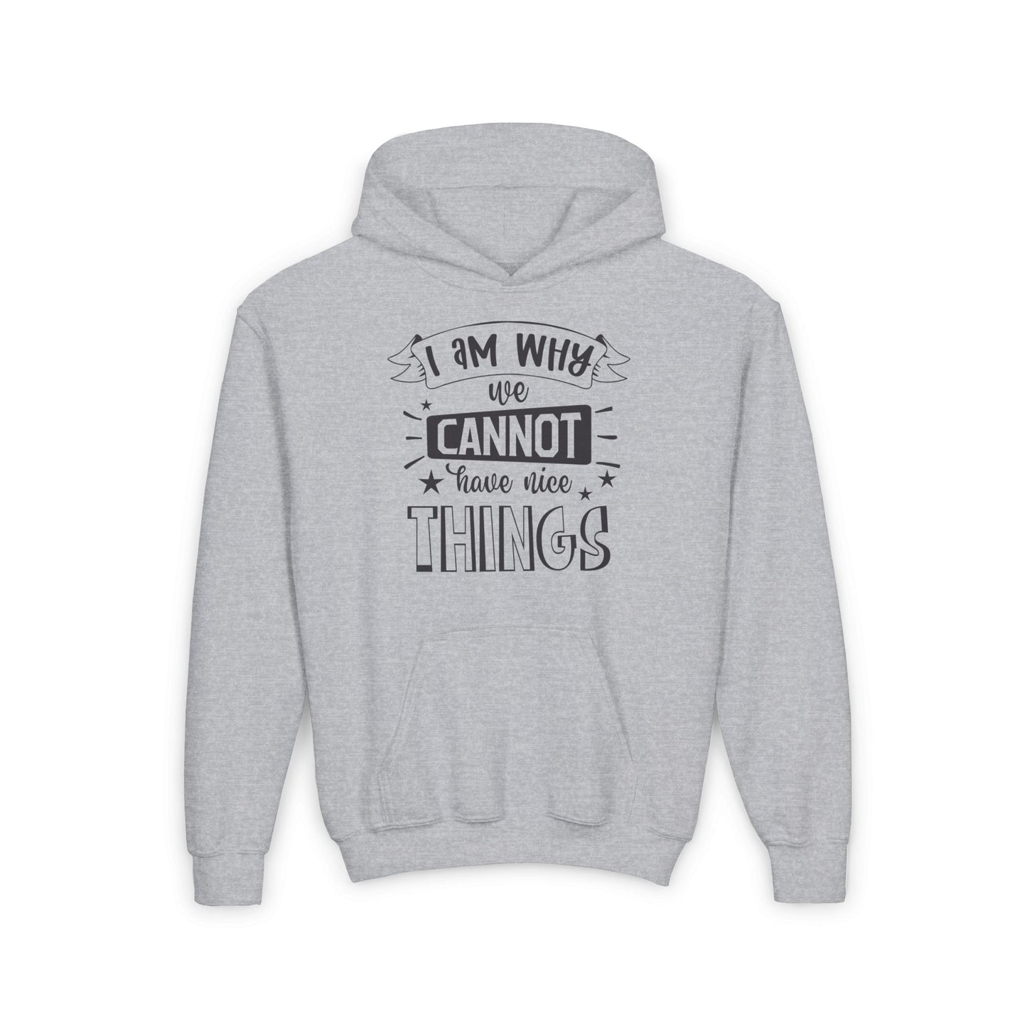 I Am Why We Cannot Have Nice Things Youth Heavy Blend Hoodie