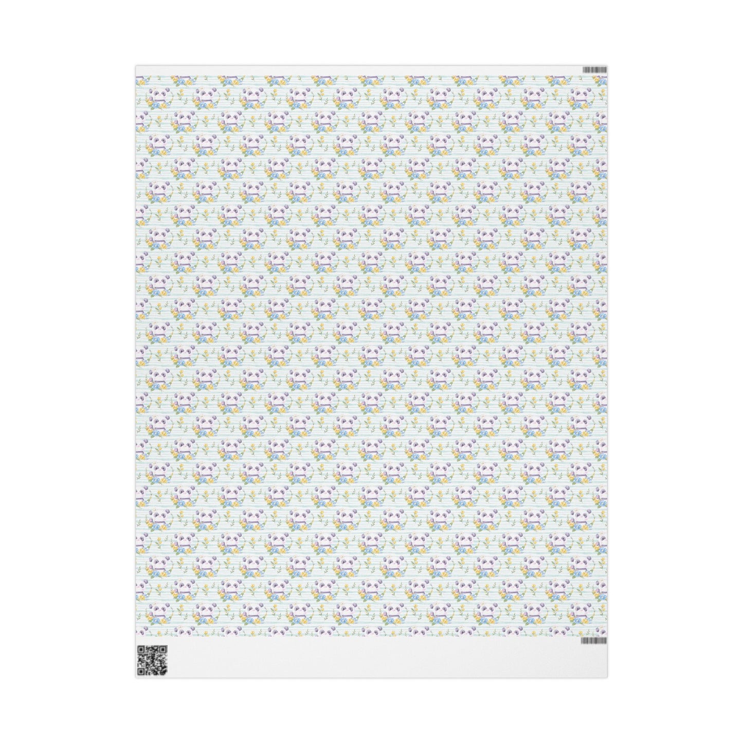 Pandas in Bloom Wrapping Paper