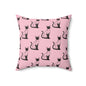 Siamese Charm – Pink Whisper Throw Pillow