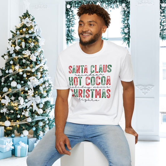 Santa Claus Hot Cocoa Chriatmas Adult T-shirt