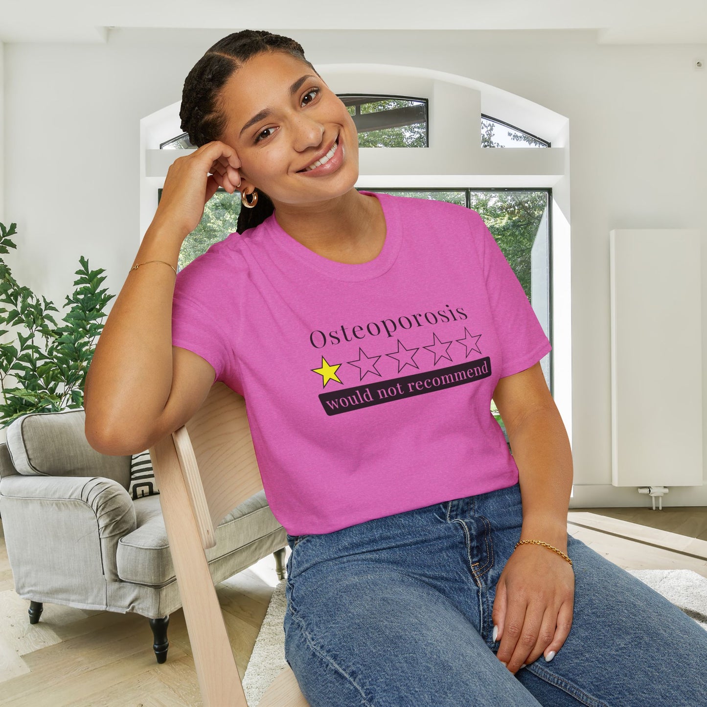 Osteoporosis 1 Star Would Not Recommend Adult T-shirt
