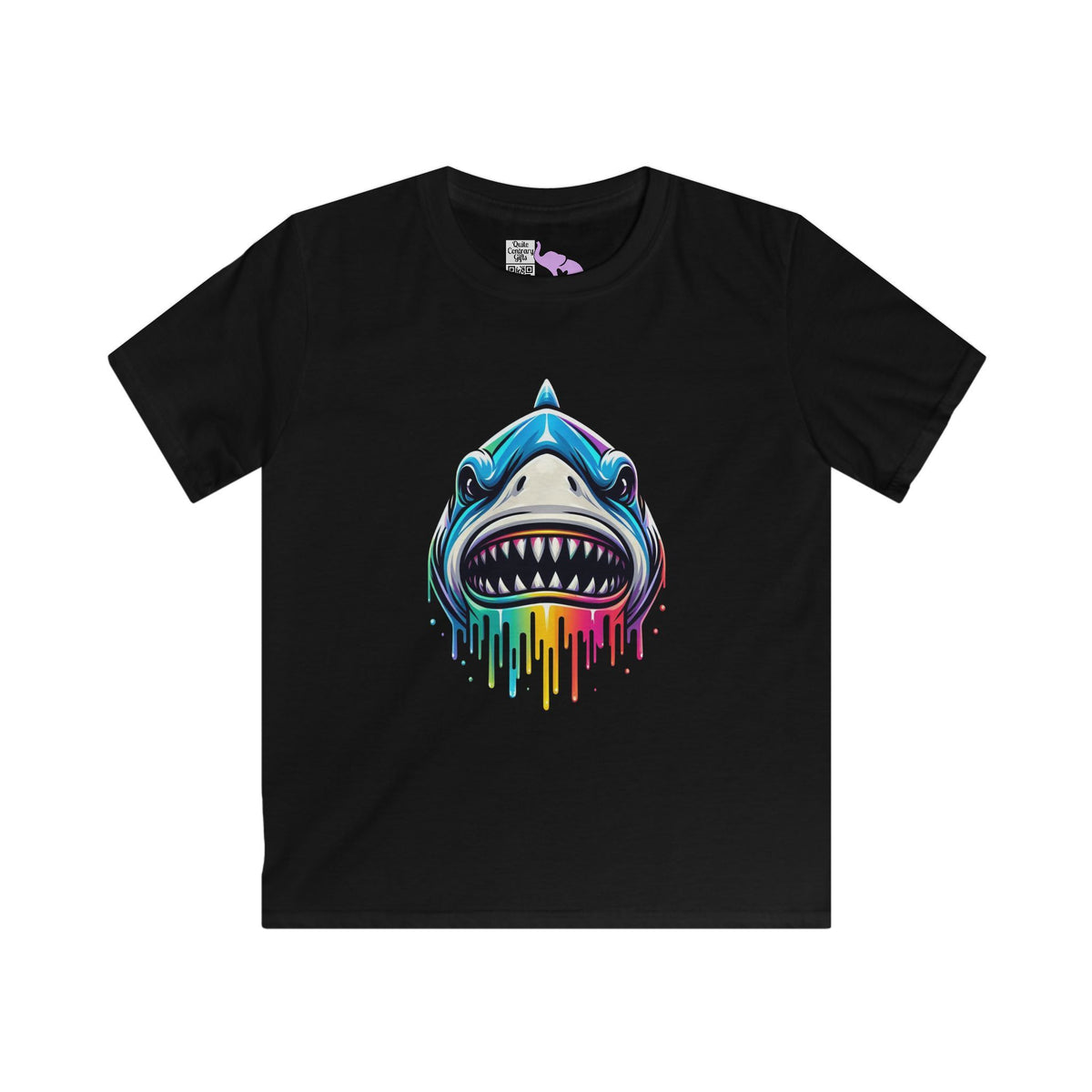 Colorful Shark Youth Softstyle Tee