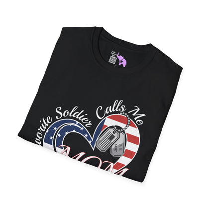 My Favorite Soldier Calls Me Mom Adult T-shirt