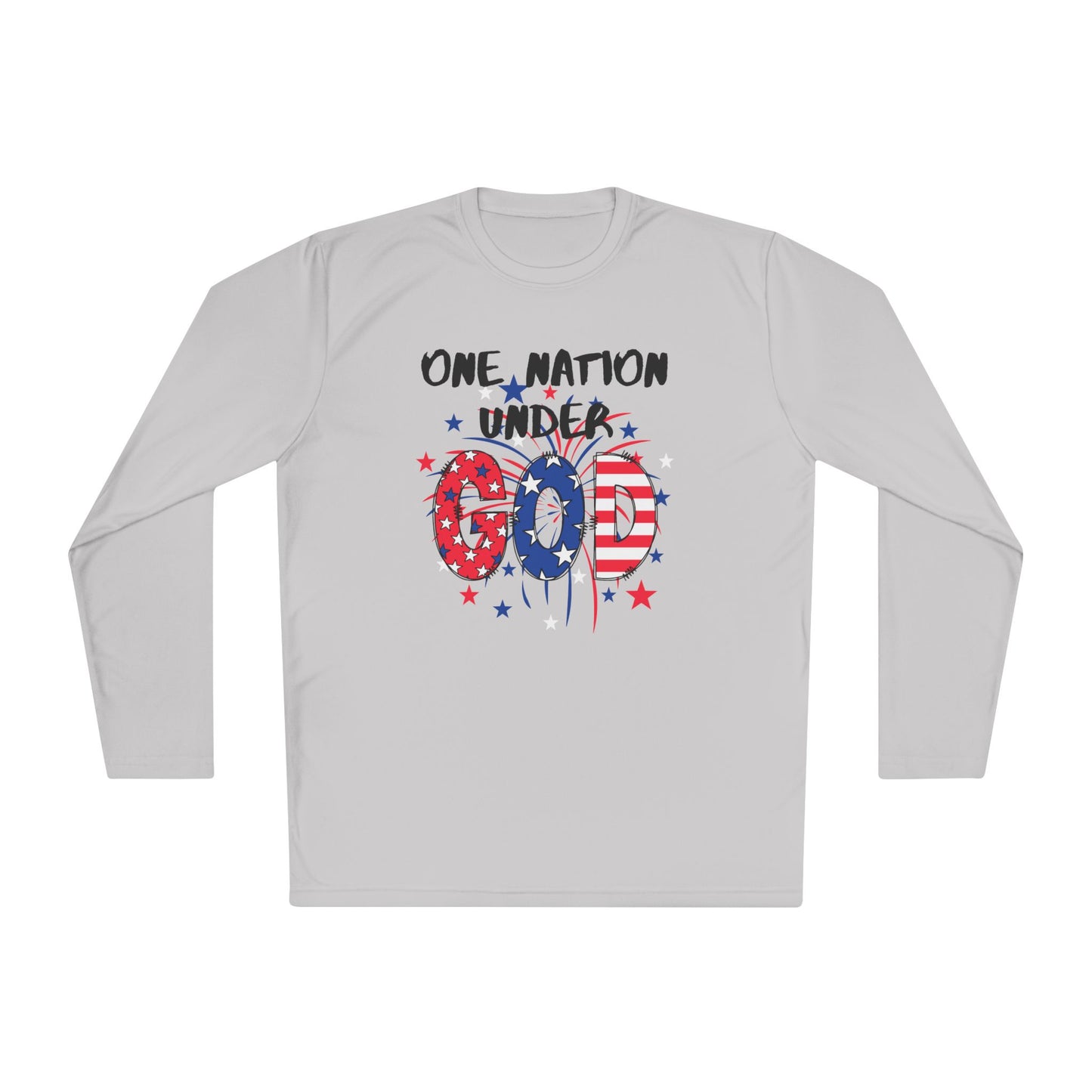 One Nation Under God Unisex Lightweight Long Sleeve Tee
