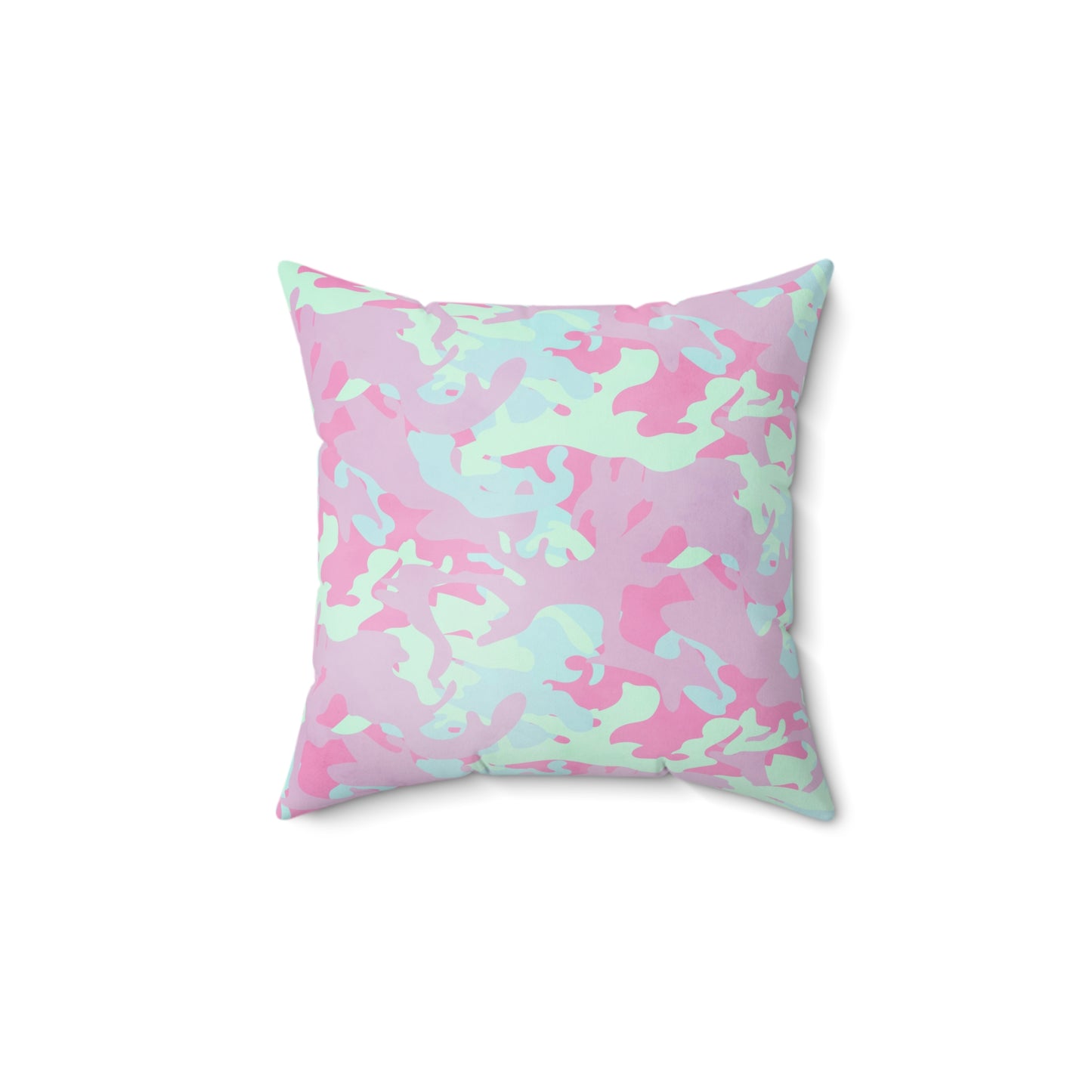 Berry Sorbet Camo Throw Pillow