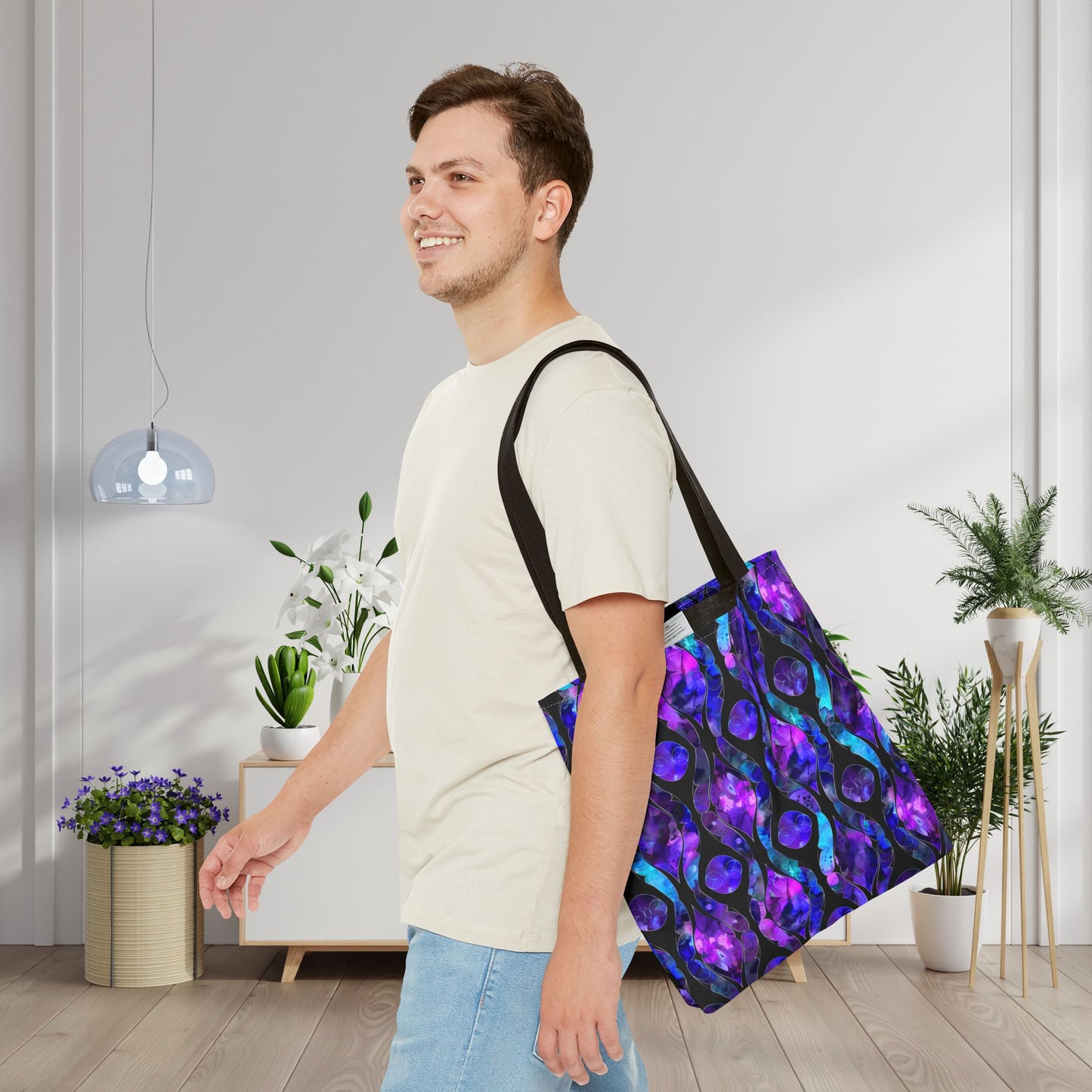 Celestial Glass Canvas Tote Bag