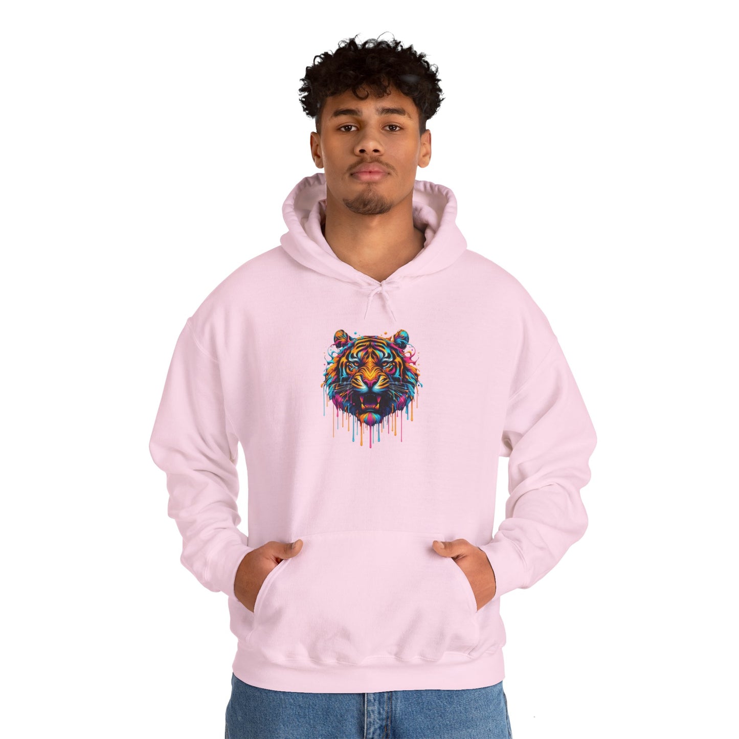 Colorful Tiger Heavy Blend™ Hooded Sweatshirt