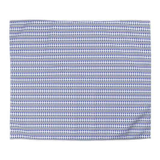 Sapphire Cairn Stripes Microfiber Duvet Cover