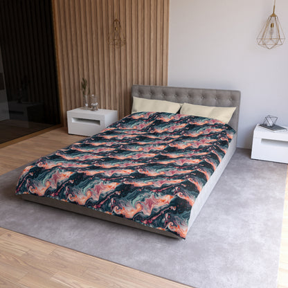 Pink Venom Marble Microfiber Duvet Cover