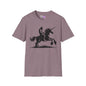 Bigfoot Rides A Unicorn Adult T-shirt