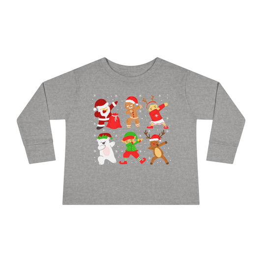 Dabbing Santa Crew Toddler Long Sleeve Tee
