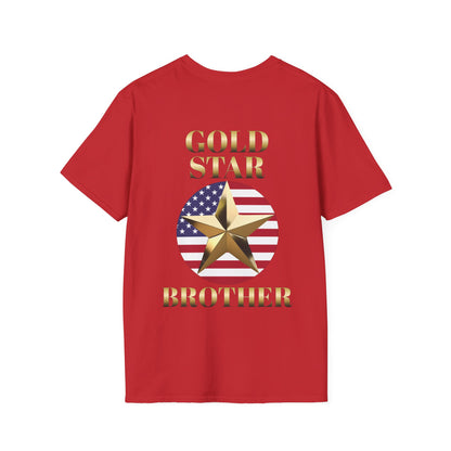 Gold Star Brother Forever Proud Adult T-shirt