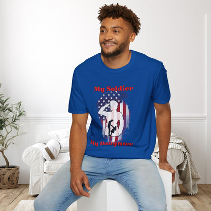 My Soldier My Daughter (Dad) Adult T-shirt
