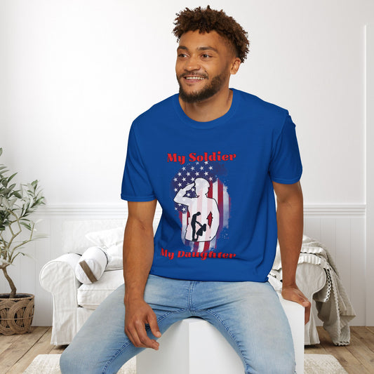 My Soldier My Daughter (Dad) Adult T-shirt