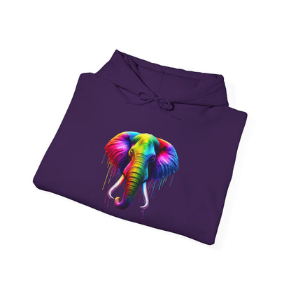 Colorful Elephant Heavy Blend™ Hooded Sweatshirt