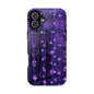 Purple Raindrops MagSafe® Compatible Tough Case for iPhone
