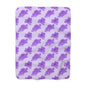 Royal Orchid Peonies Fleece Blanket