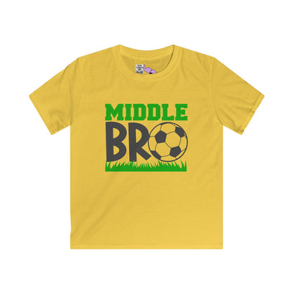 Middle Bro (Soccer Ball) Youth Softstyle Tee