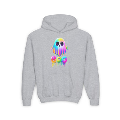 Neon Ghostly Boo Youth Heavy Blend Hoodie
