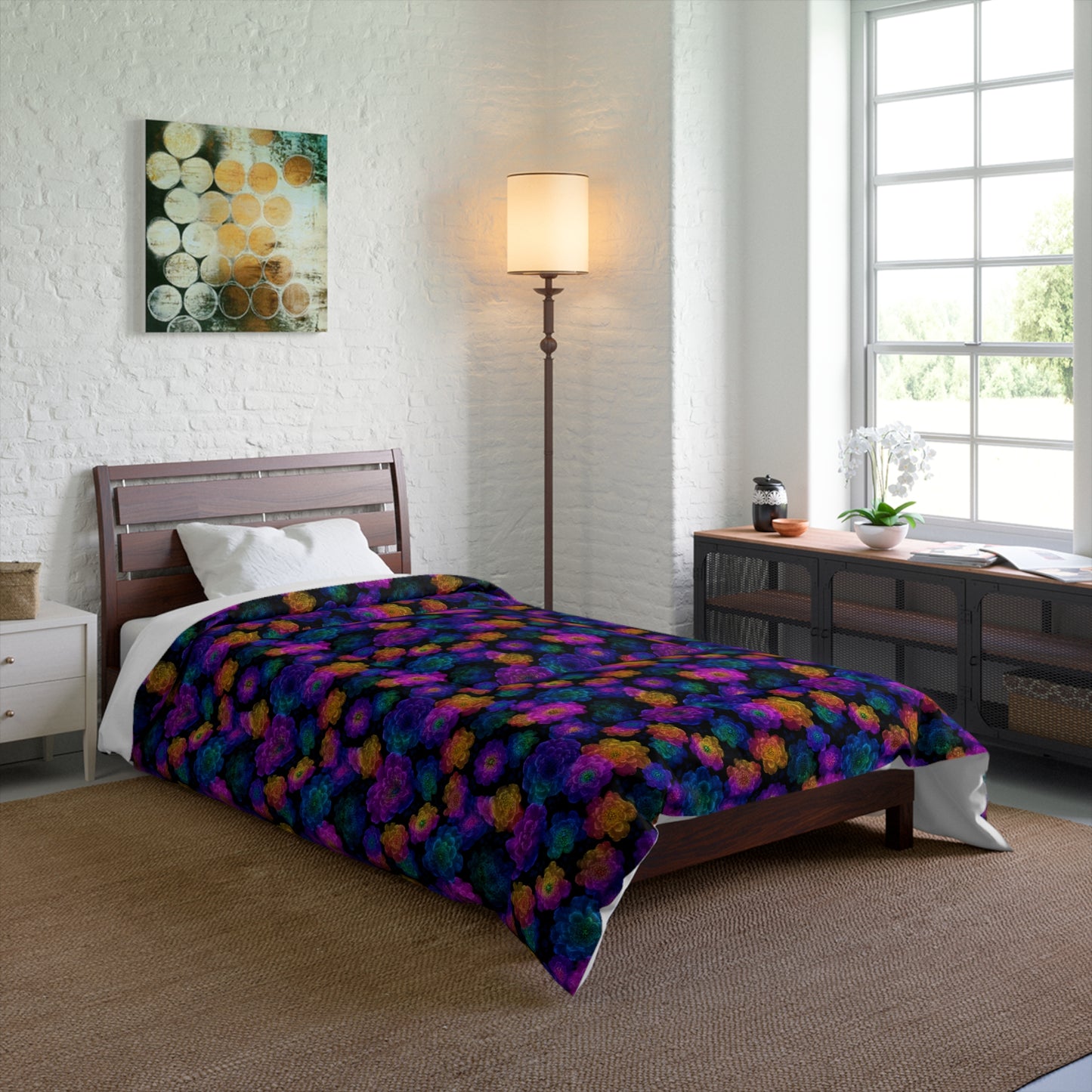Luminous Carnations Basic Bedding Set