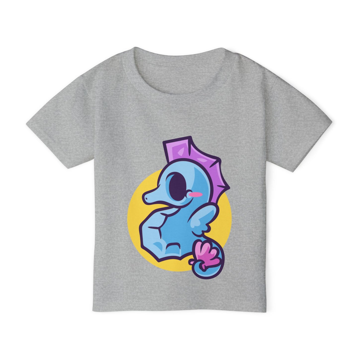 Cute Seahorse (Blue) Heavy Cotton™ Toddler T-shirt