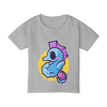 Cute Seahorse (Blue) Heavy Cotton™ Toddler T-shirt