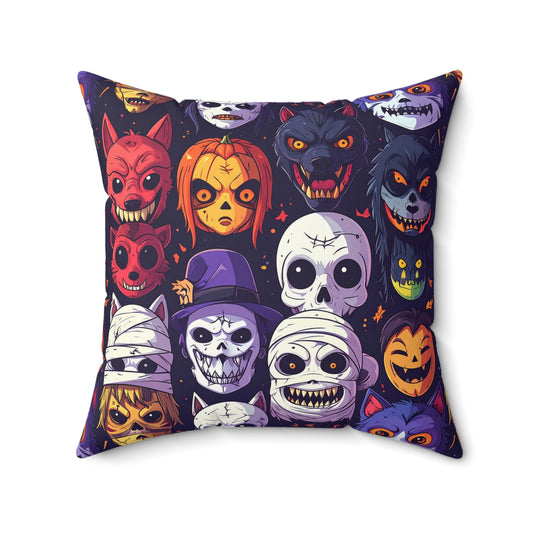 Monster Mash Up Throw Pillow