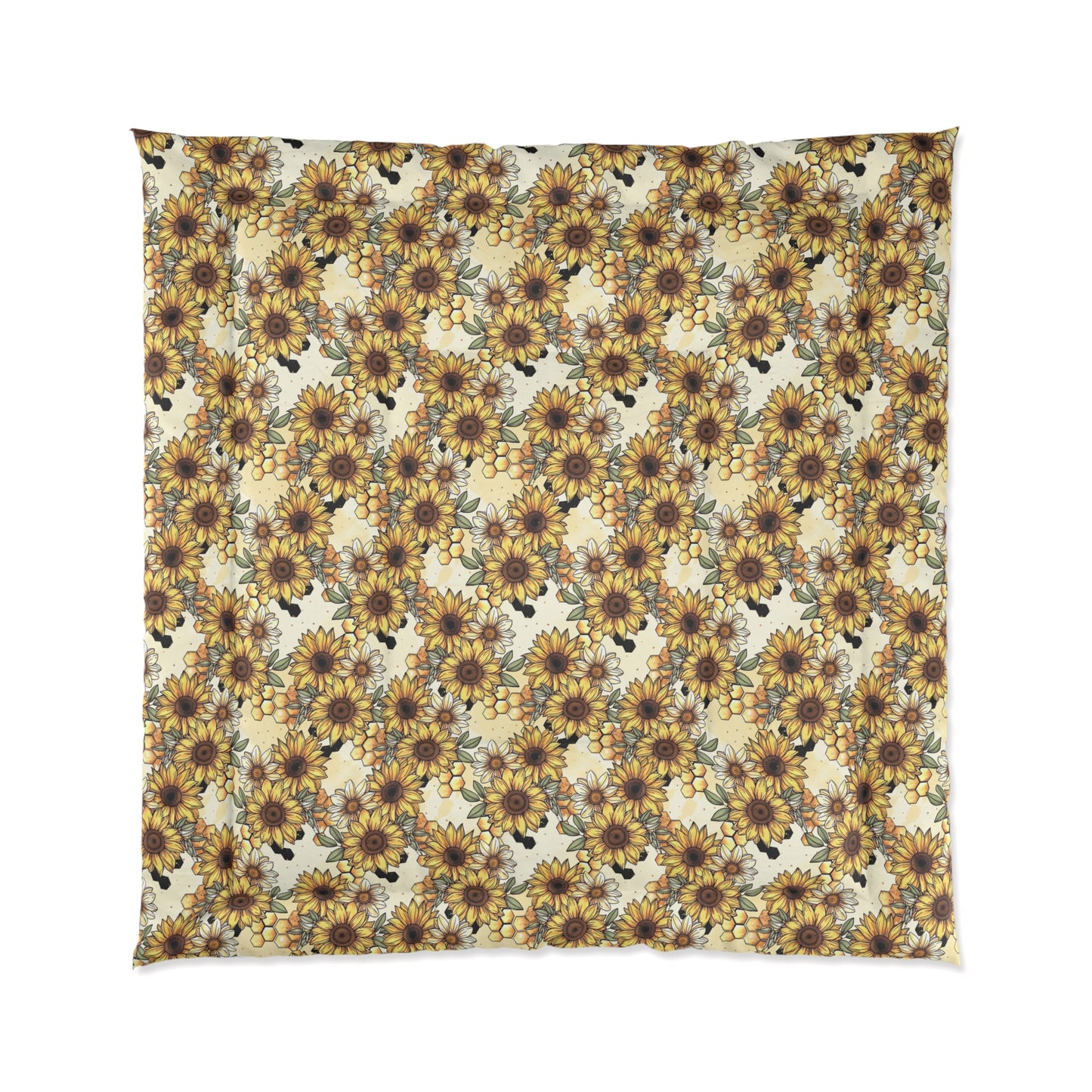 Honeycomb & Sunflowers Comforter