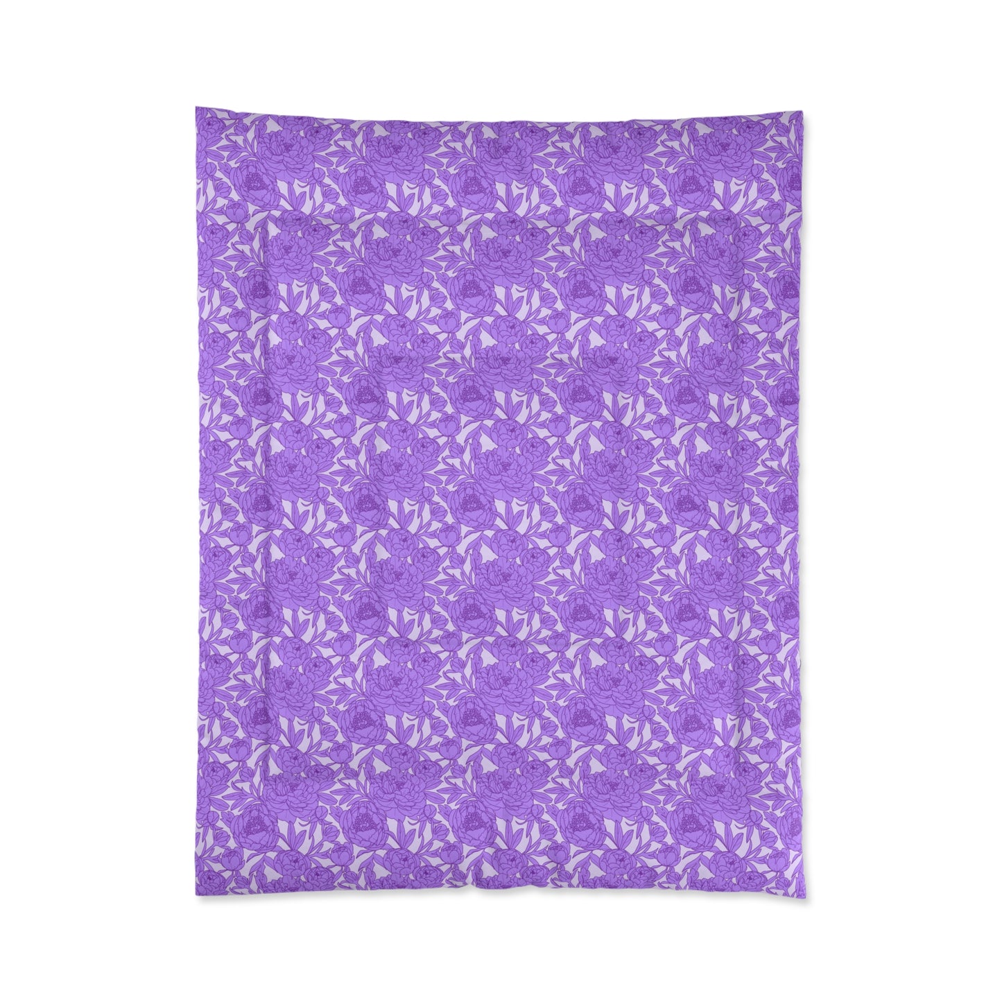 Lavender Peony Symphony Comforter
