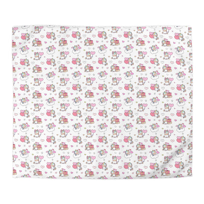 Unicorns of Love Microfiber Duvet Cover
