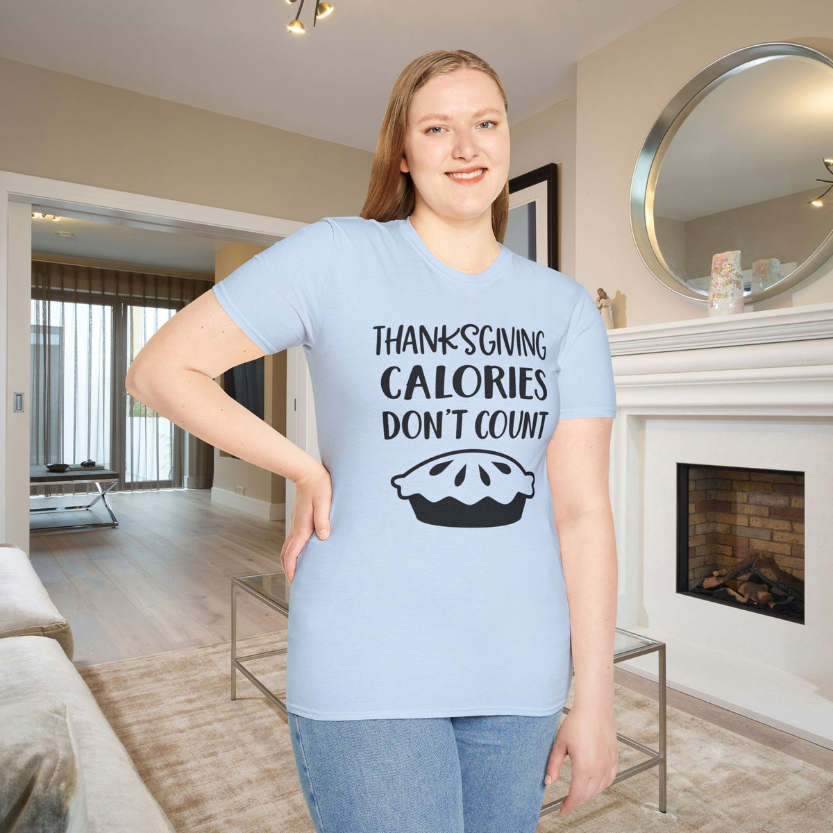 Thanksgiving Calories Don't Count Adult T-shirt