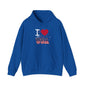 I Love The USA Heavy Blend™ Hooded Sweatshirt