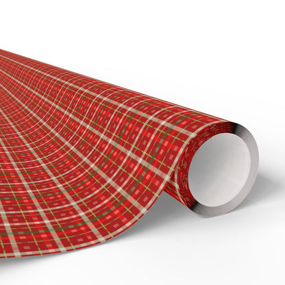 Santa’s Workshop Stripes Wrapping Paper