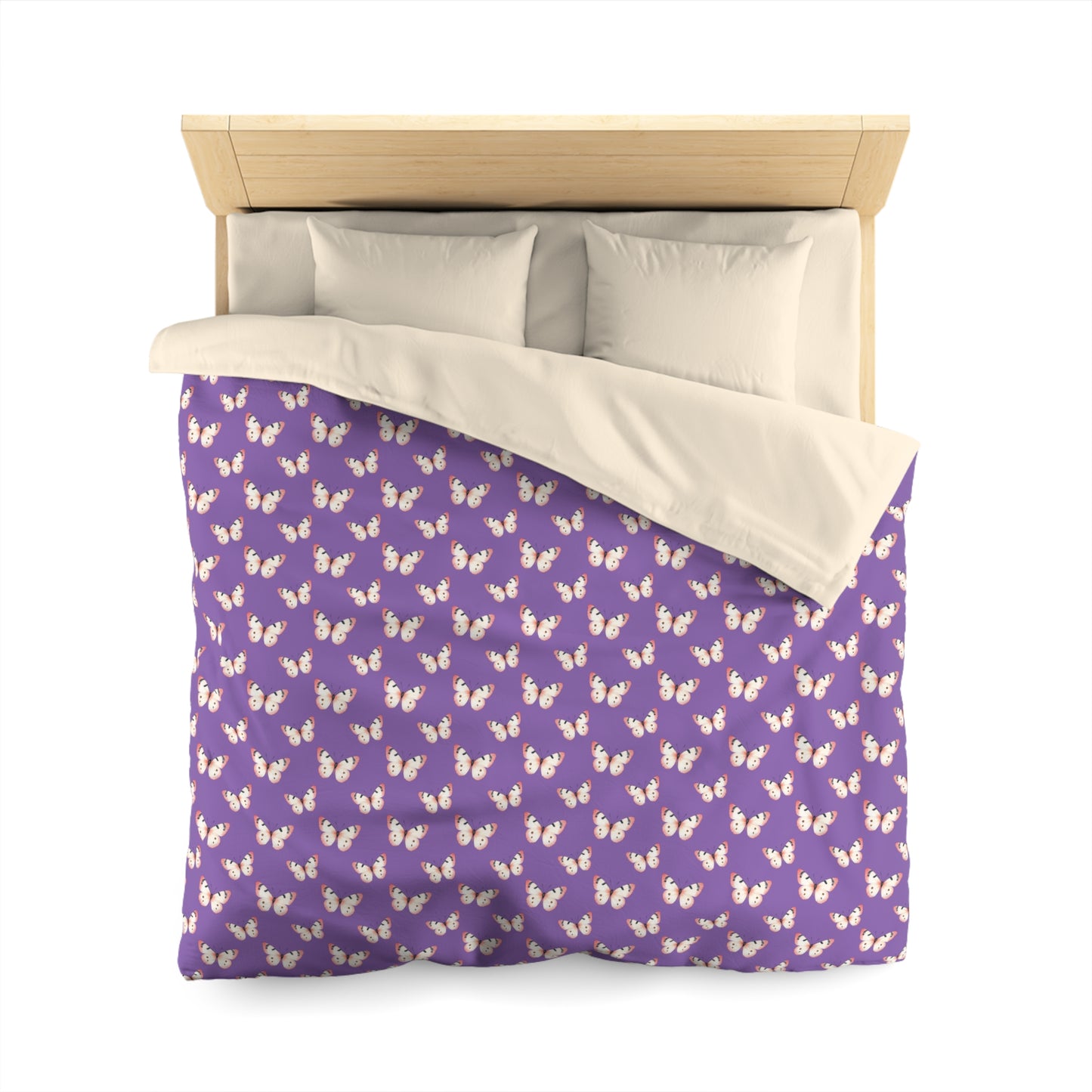 Lavender Flutter Microfiber Duvet Cover