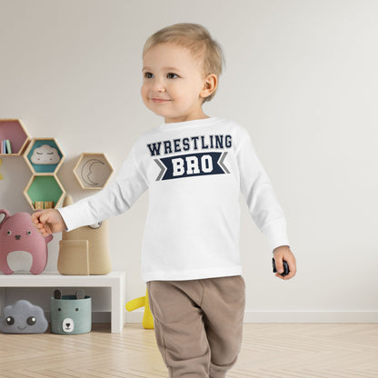 Wrestling Bro Toddler Long Sleeve Tee