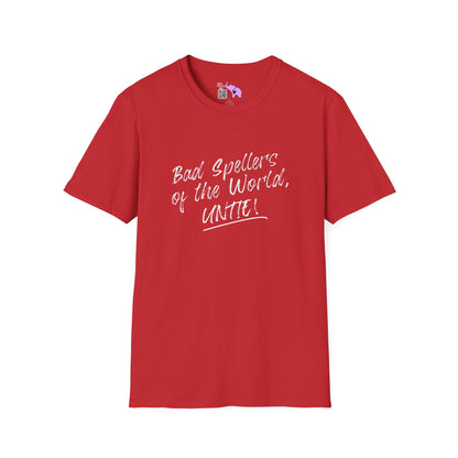 Bad Spellers of the World, Untie! Adult T-shirt