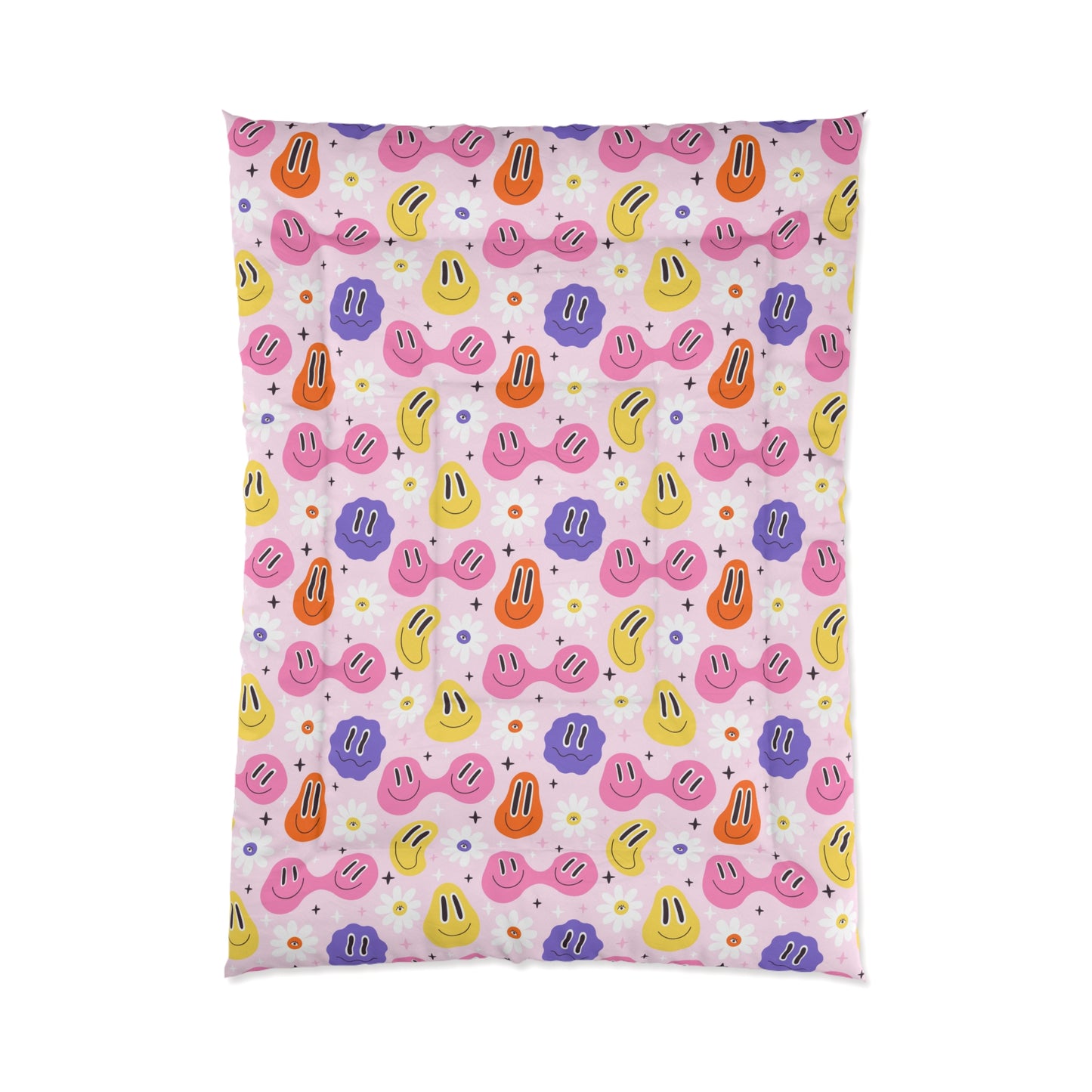 Whimsical Smiley Faces Comforter