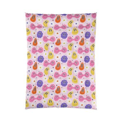 Whimsical Smiley Faces Comforter