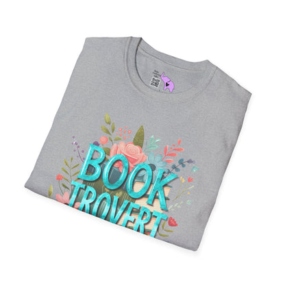 Booktrovert (Floral) Adult T-shirt