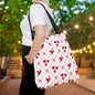 Cupid’s Lattice Canvas Tote Bag