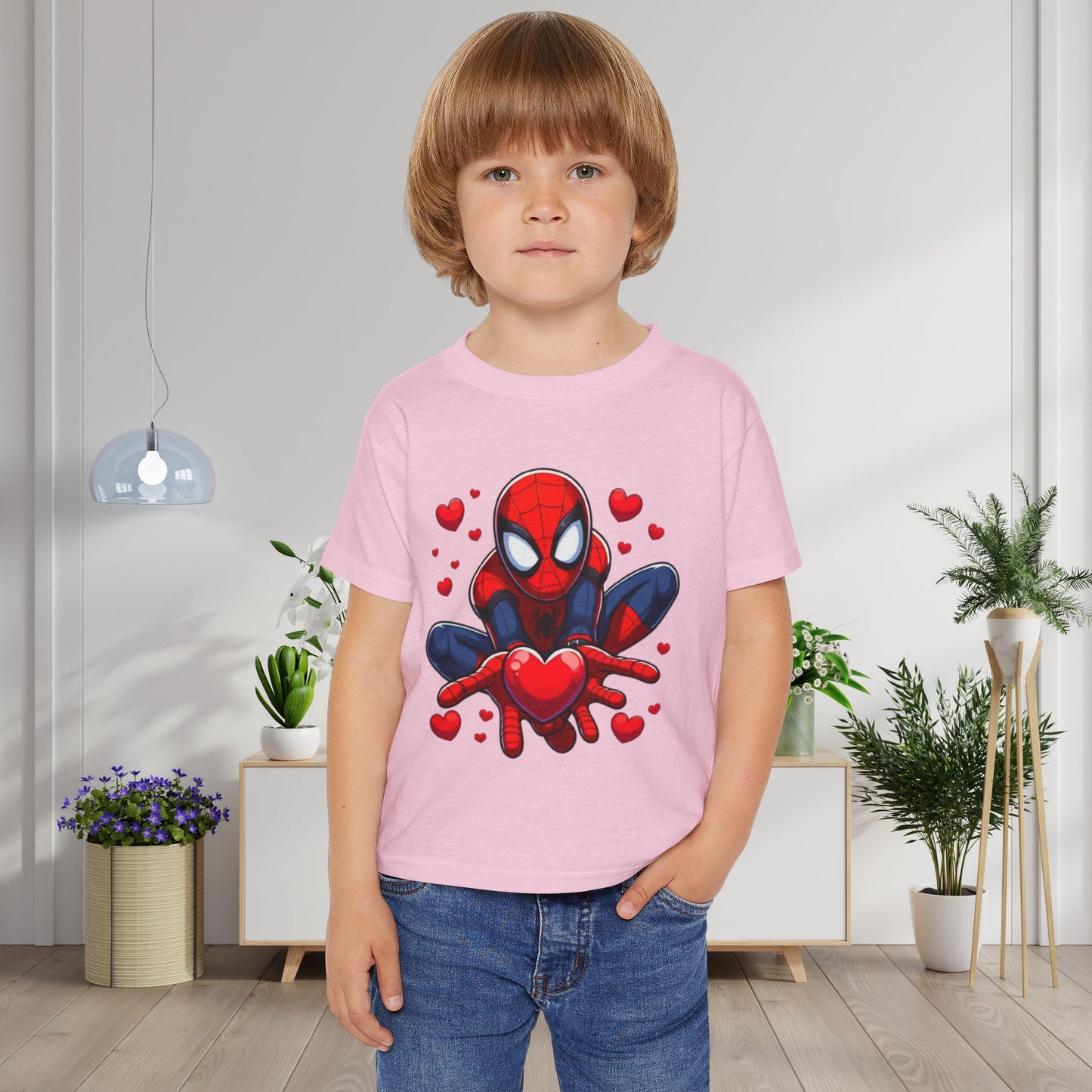 Valentines Spiderman Heavy Cotton™ Toddler T-shirt