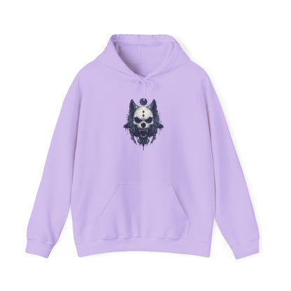 Creepy Skull Wolf Heavy Blend™ Hooded Sweatshirt