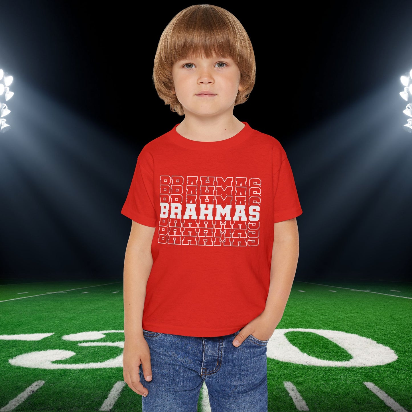 Brahmas (Stacked) Heavy Cotton™ Toddler T-shirt