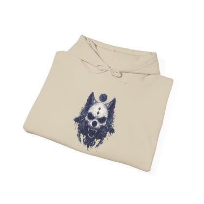 Creepy Skull Wolf Heavy Blend™ Hooded Sweatshirt