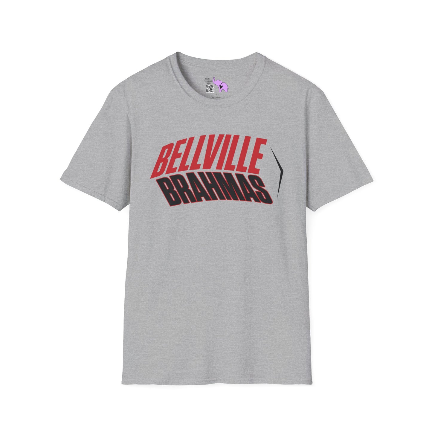 Bellville Brahmas (Angled) Adult T-shirt