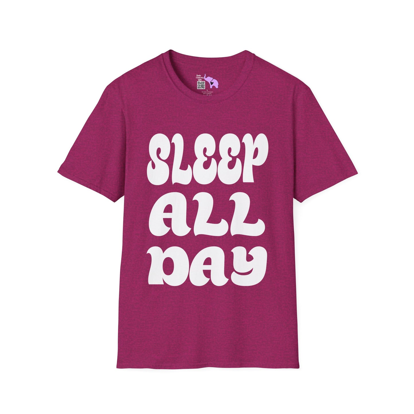 Sleep All Day Adult T-shirt