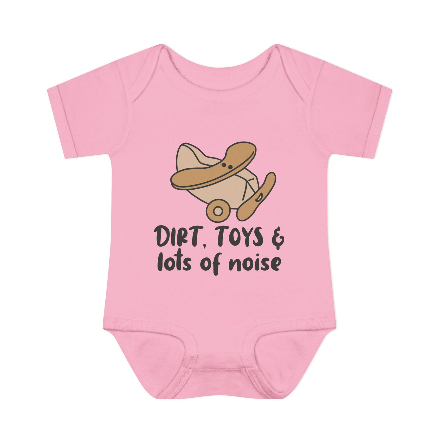 Dirt, Toys, & Lots of Noise Baby Rib Bodysuit