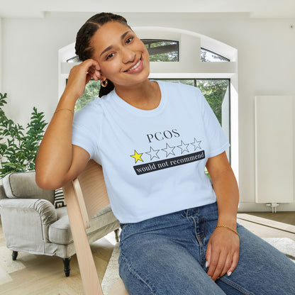 PCOS 1 Star Would Not Recommend Adult T-shirt
