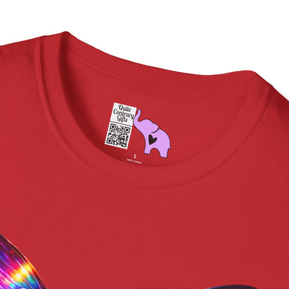 Colorful Butterfly & Flowers Adult T-shirt