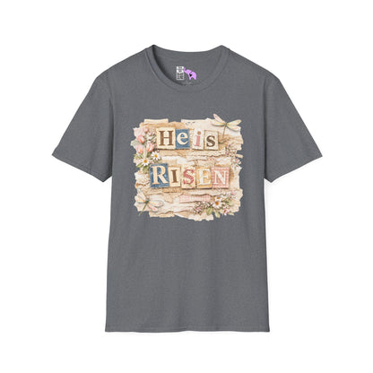 He Is Risen (Lace Collage) Adult T-shirt